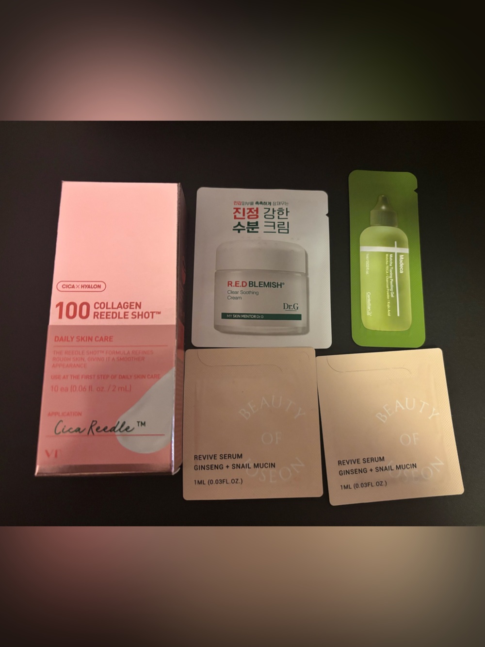 Kbeauty Bundle - cica reedle shot and samples